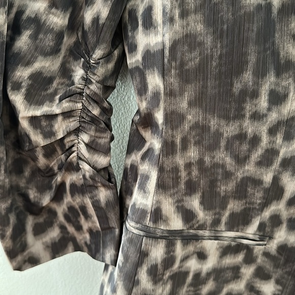 Calvin Klein Leopard print Nylon Blazer - Picture 2 of 8